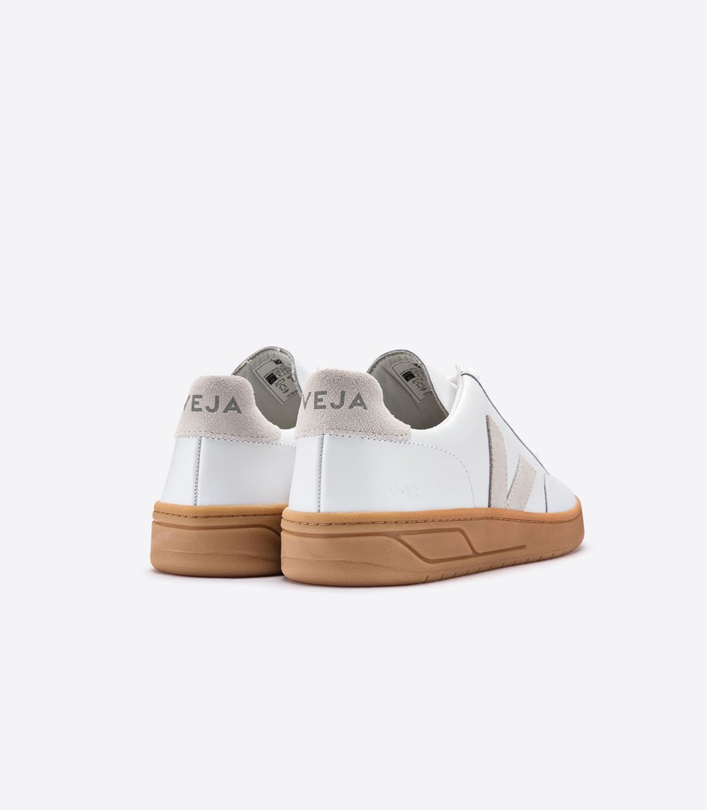 Veja Sneakers Barbati - V-12 Piele - Albi/Bej - 4061985-TD